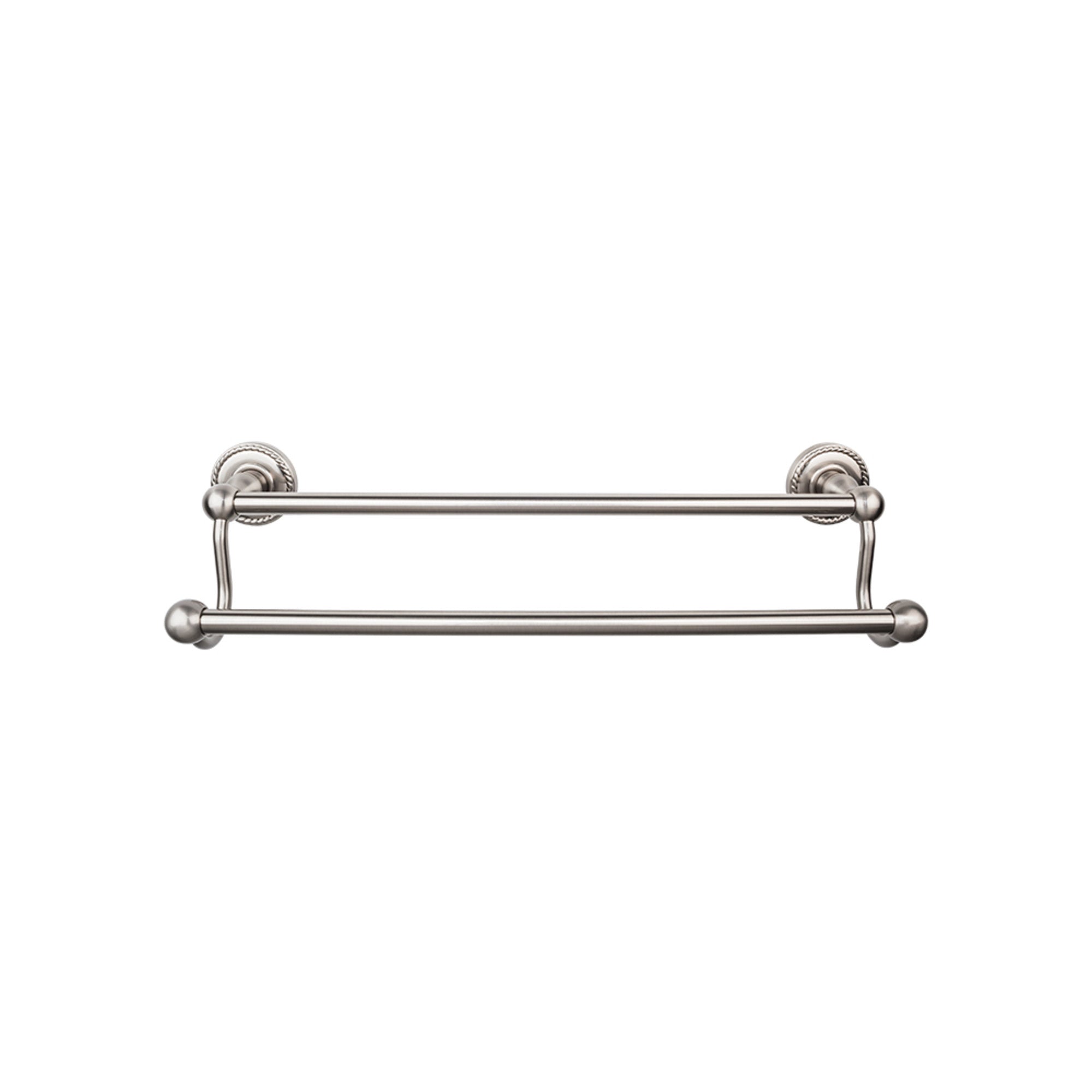 TOP KNOBS ED9BSNF TOP BATH (R) Edwardian Bath Double 26 1/2″ Wall Mounted Towel Bar – Brushed Satin Nickel