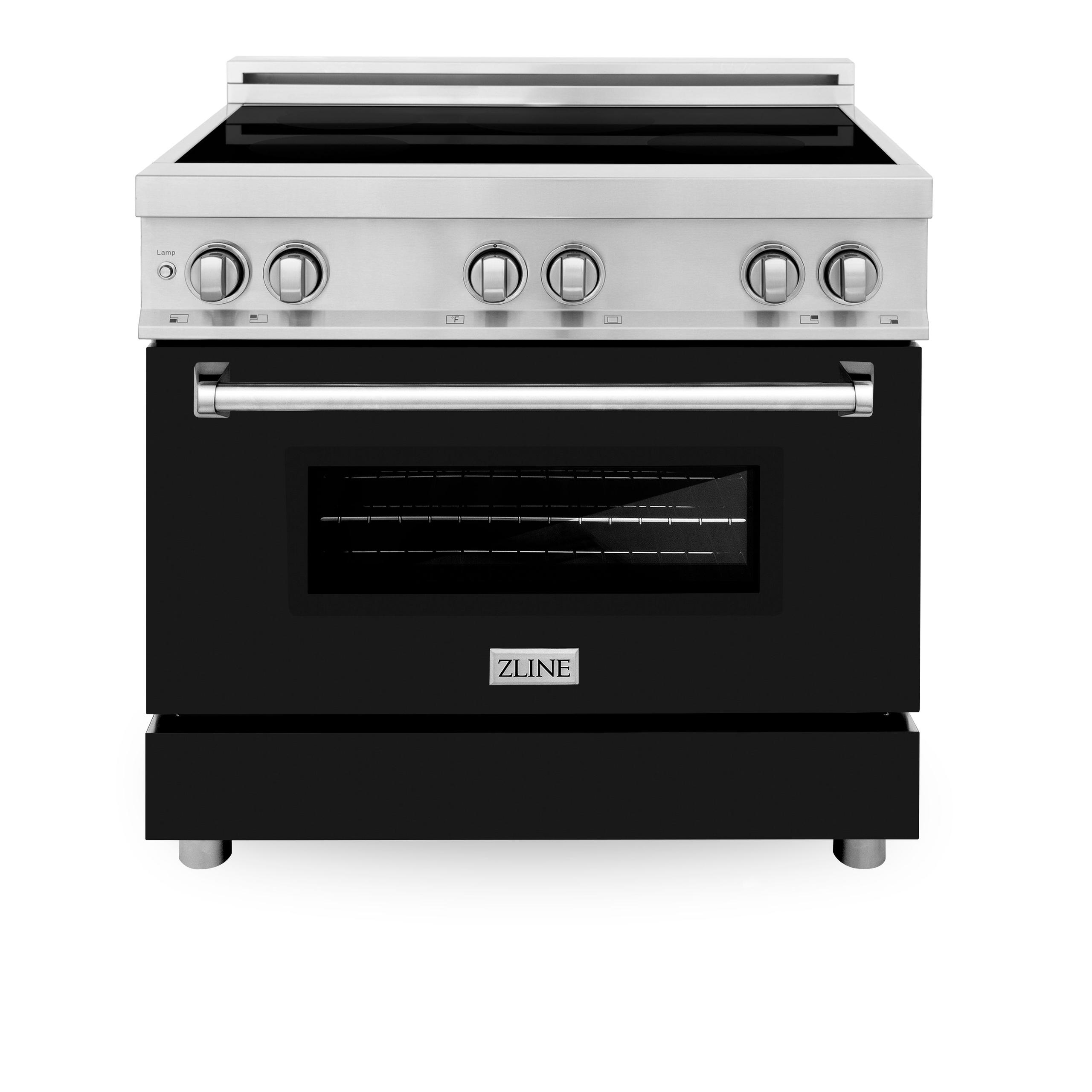 ZLINE 36 in. 4.6 cu. ft. Legacy Induction Range with 5 Element Cooktop and Electric Oven [Color: Black Matte]