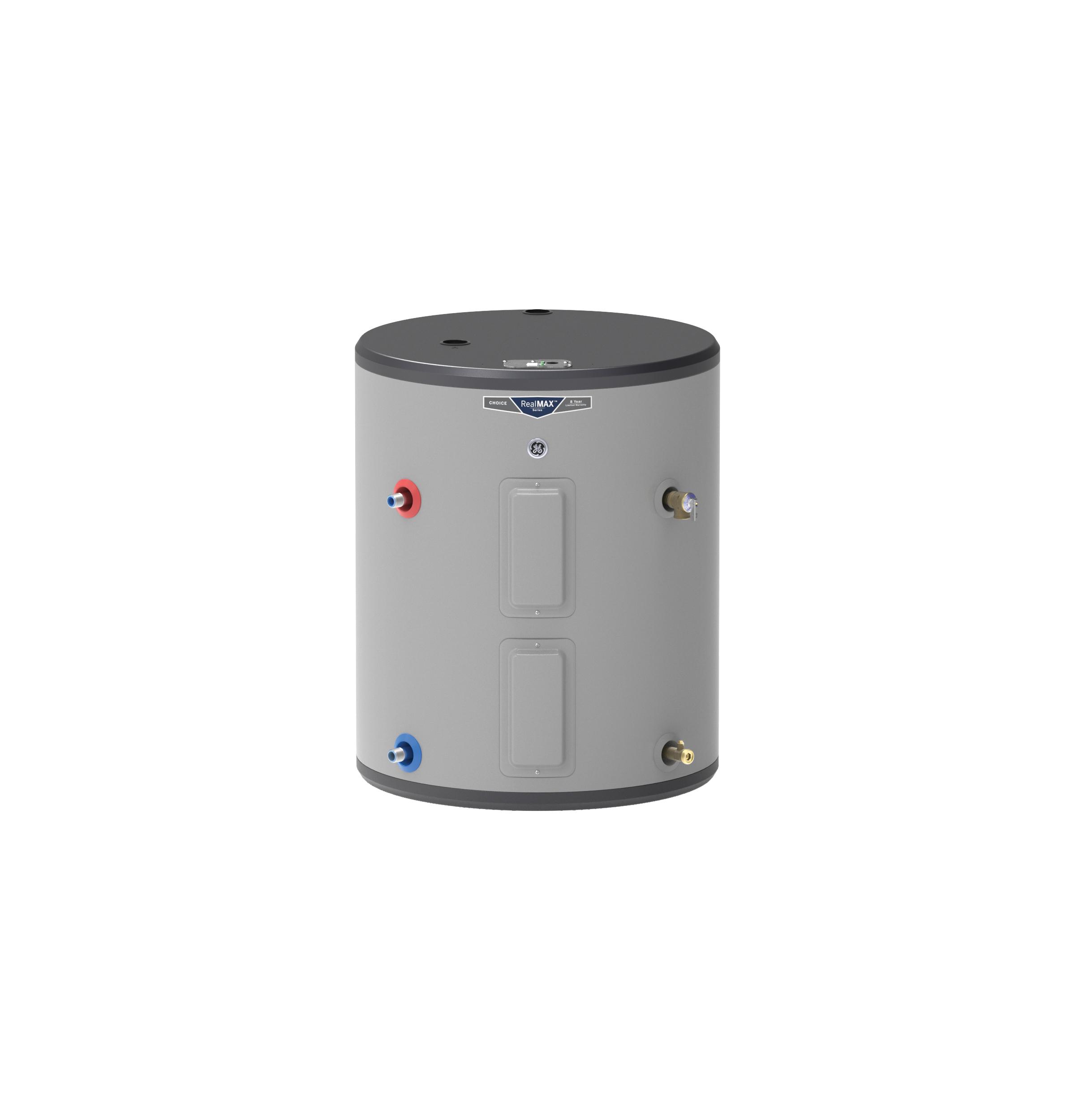 GE® 36 Gallon Side Port Lowboy Electric Water Heater