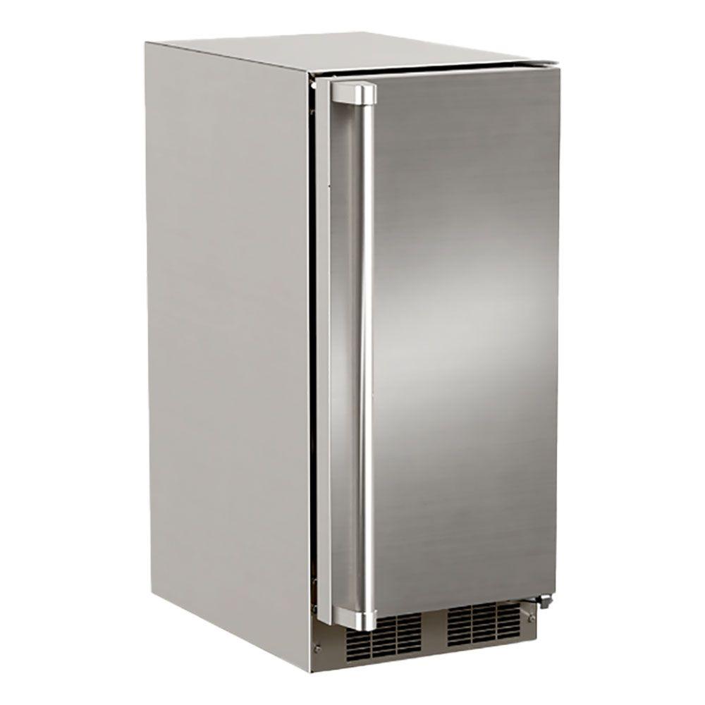 15-In Outdoor Built-In Clear Ice Machine For Gravity Drain Applications with Door Style – Stainless Steel