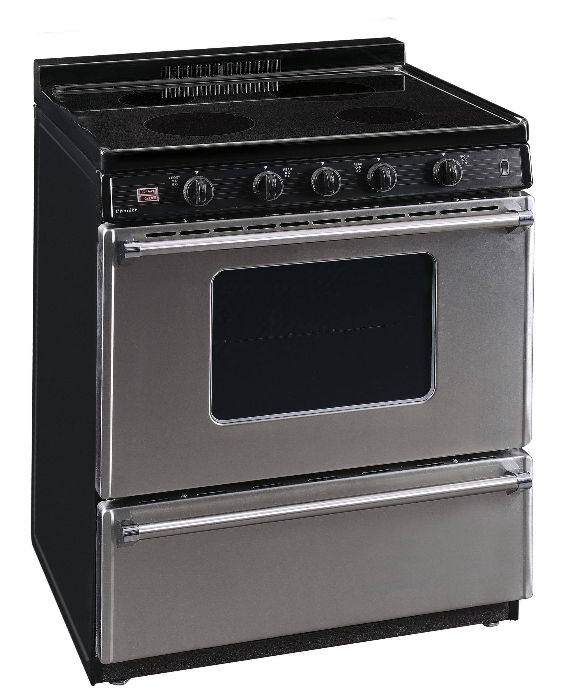 30 in. Freestanding Smooth Top Electric Range in Stainless Steel