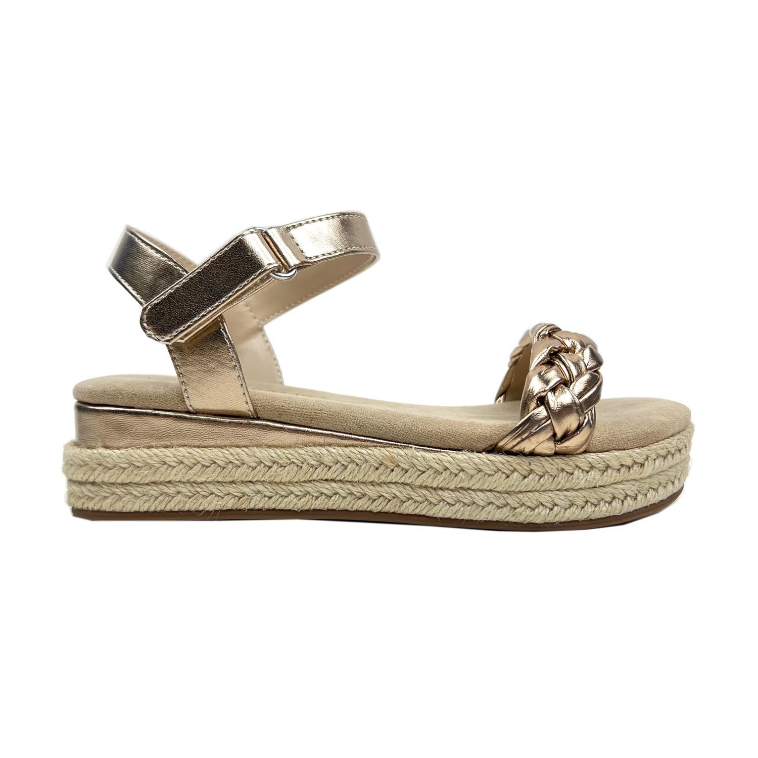 Miss April Wedge Sandal In Light Bronze – Kids