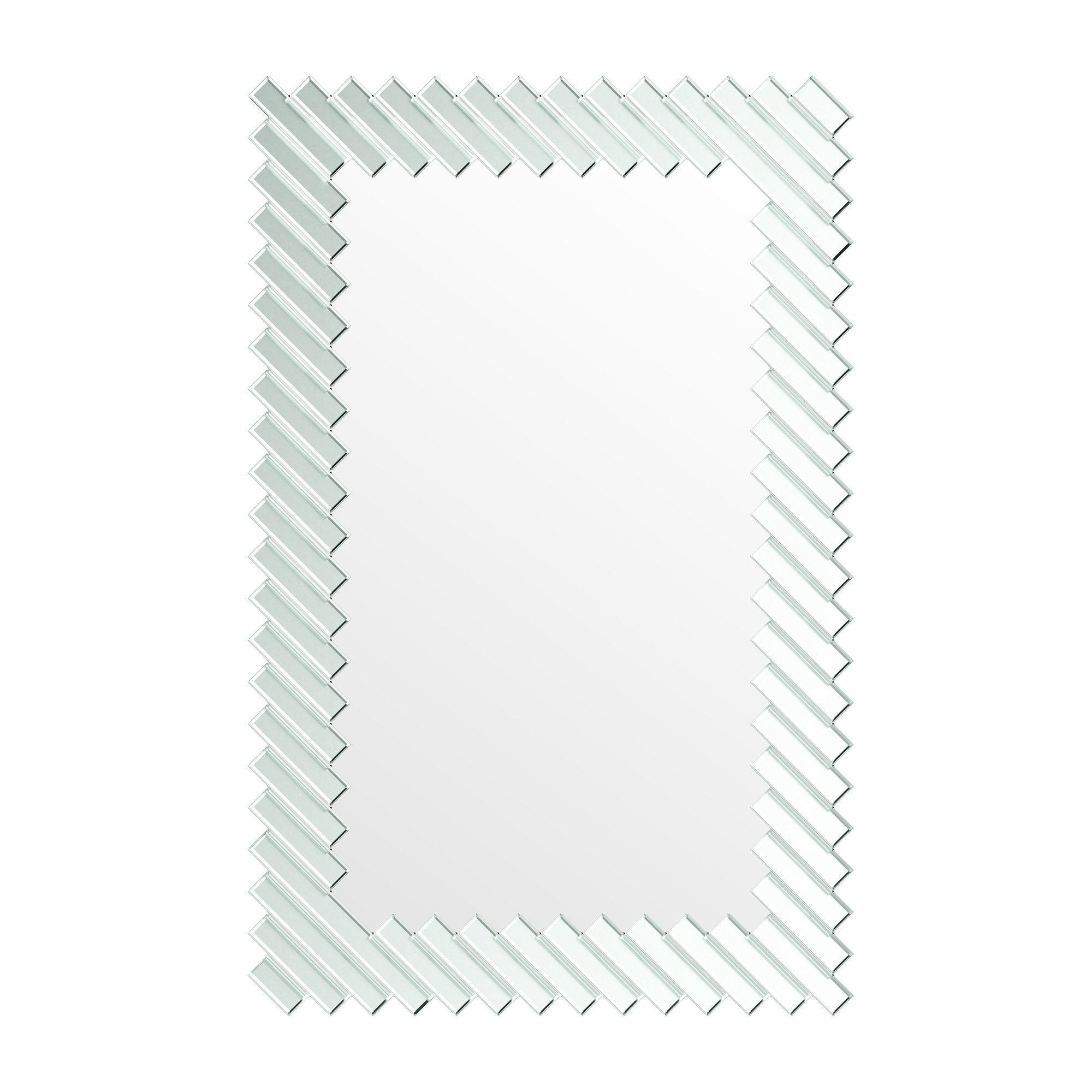 Modern Rectangle Framed Decorative Mirror