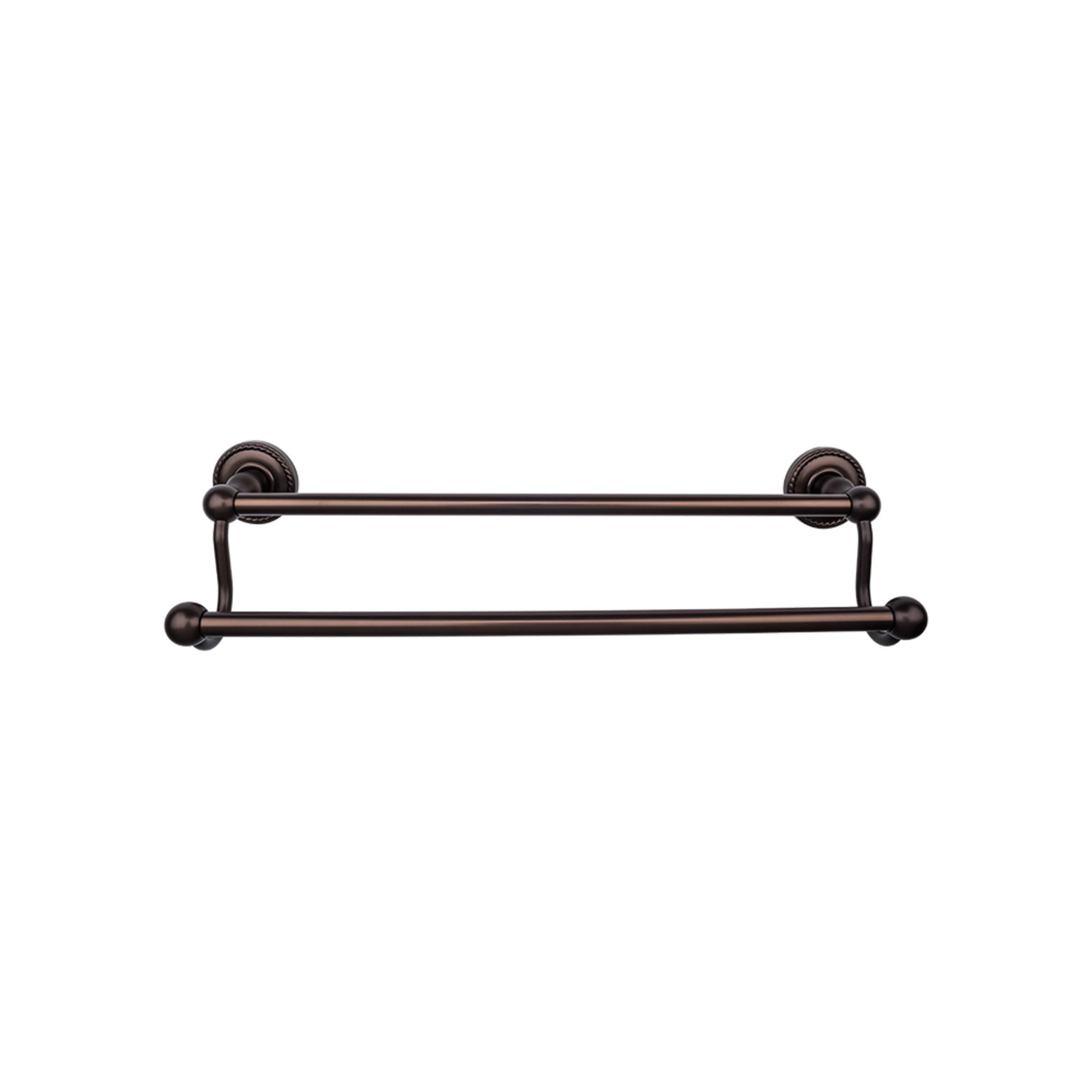 TOP KNOBS ED9ORBF TOP BATH (R) Edwardian Bath Double 26 1/2″ Wall Mounted Towel Bar – Oil Rubbed Bronze