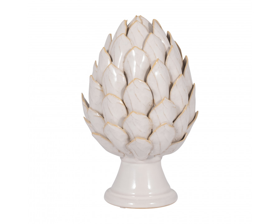 Sagebrook – 10″ Ceramic Artichoke in Ivory