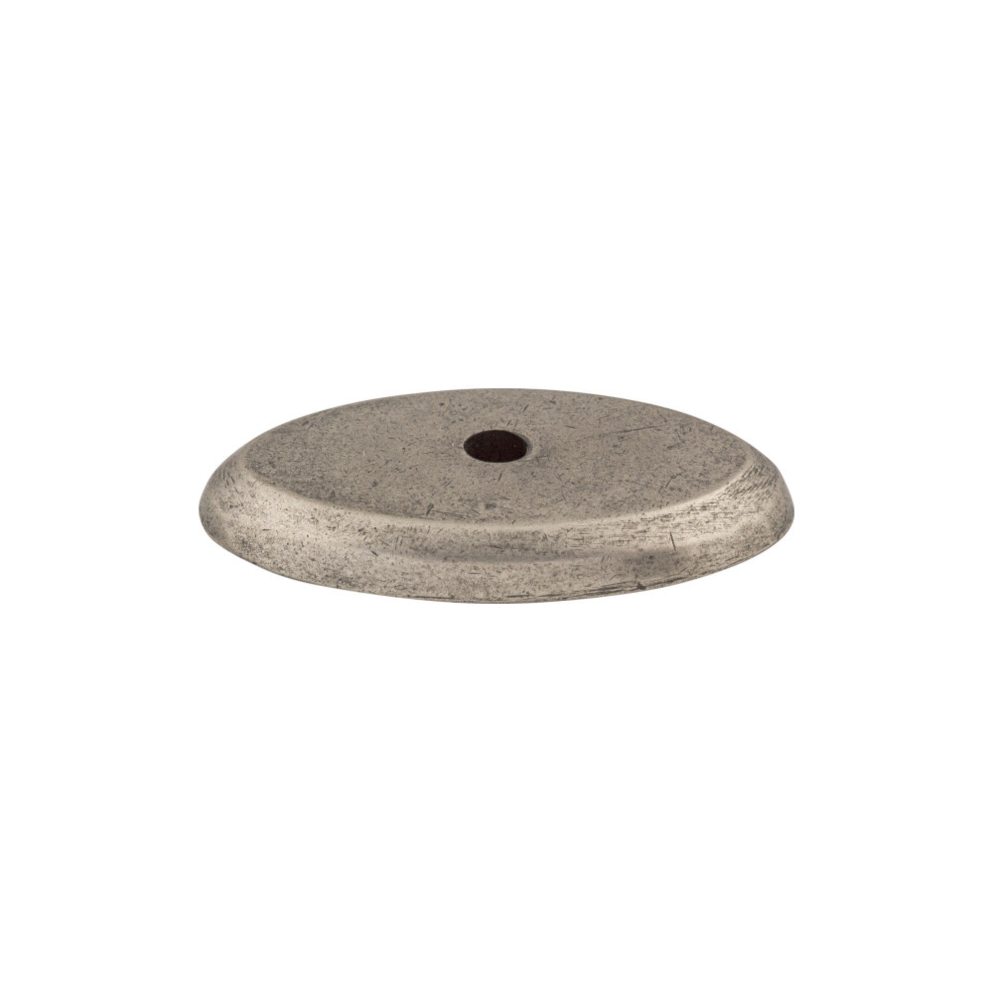 TOP KNOBS M1435 Aspen Oval Knob Backplate – Silicon Bronze Light