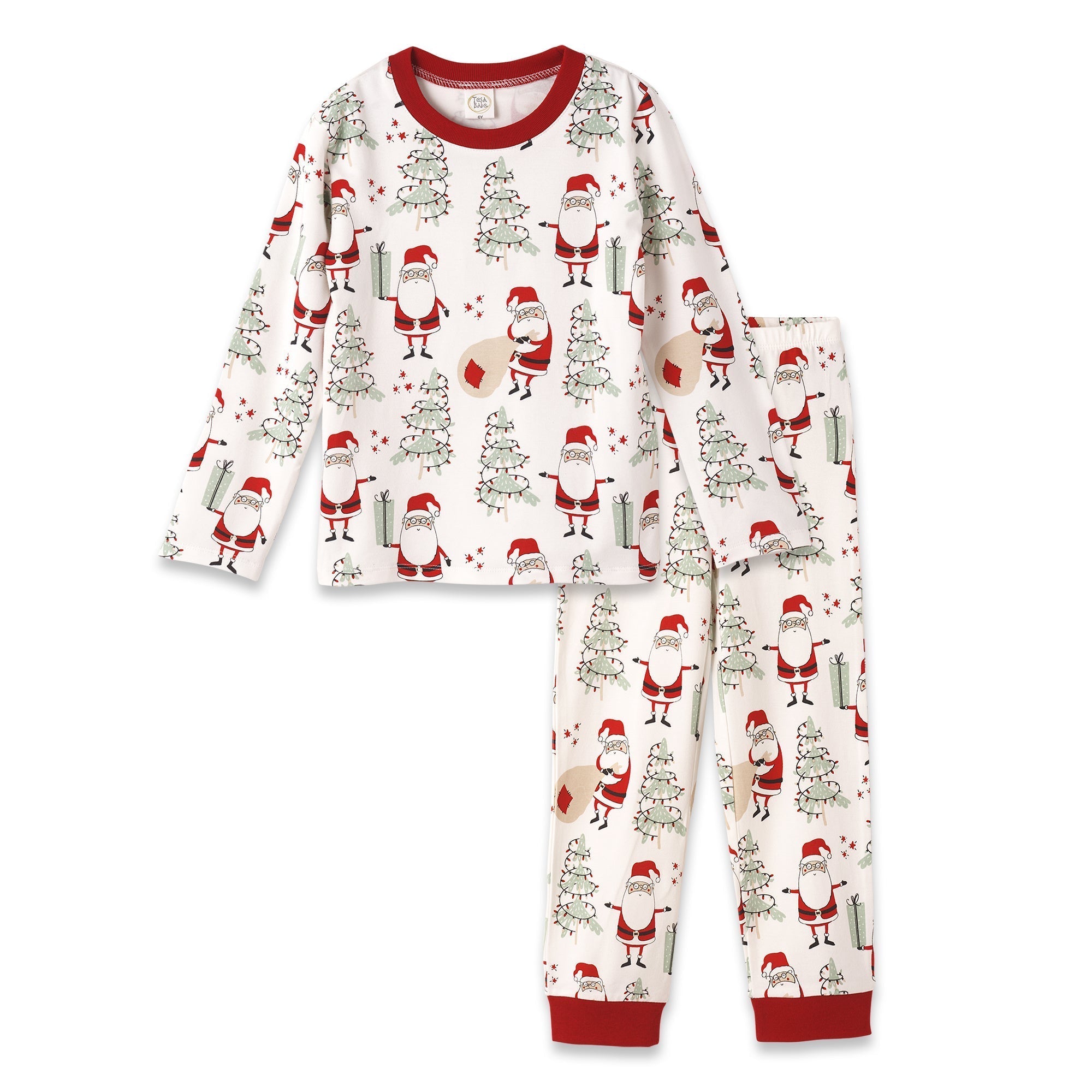 Christmas Santa Kid’s Bamboo Pajama Set