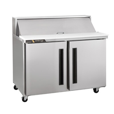 Traulsen CLPT-3610-SD-RR – Sandwich Prep Table, two-section, 36″ W, (10) 1/6 pan, (2) right hinged doors