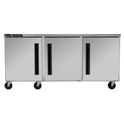 Traulsen CLUC-72R-SD-LLL – Undercounter Refrigerator, three-section, 72″ W, (3) left hinged solid doors