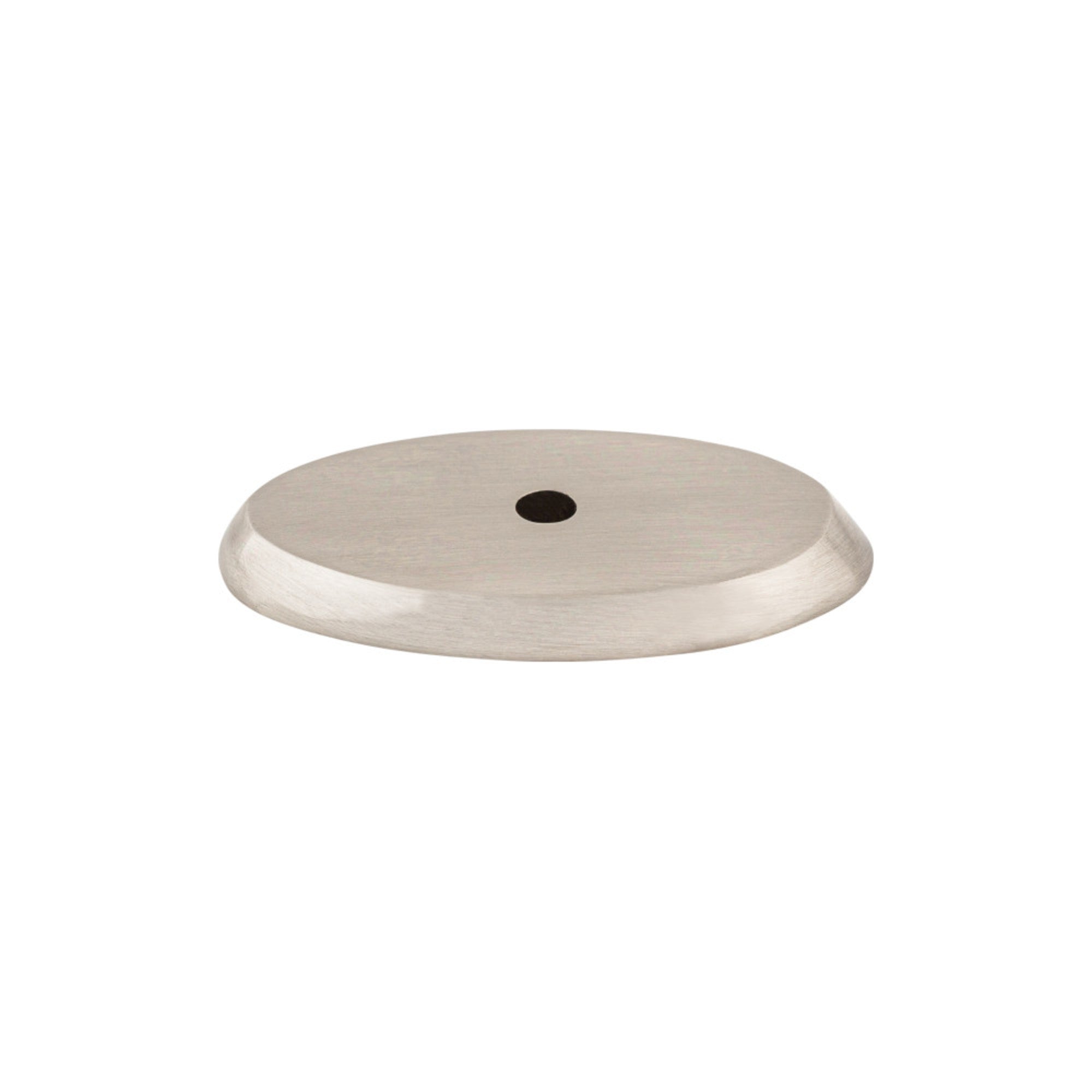 TOP KNOBS M2014 Aspen II Oval Knob Backplate – Brushed Satin Nickel