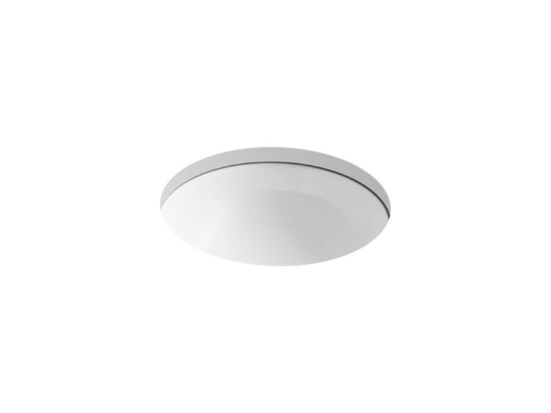 KOHLER K-29000 Caxton 16-1/4″ round undermount bathroom sink, no overflow