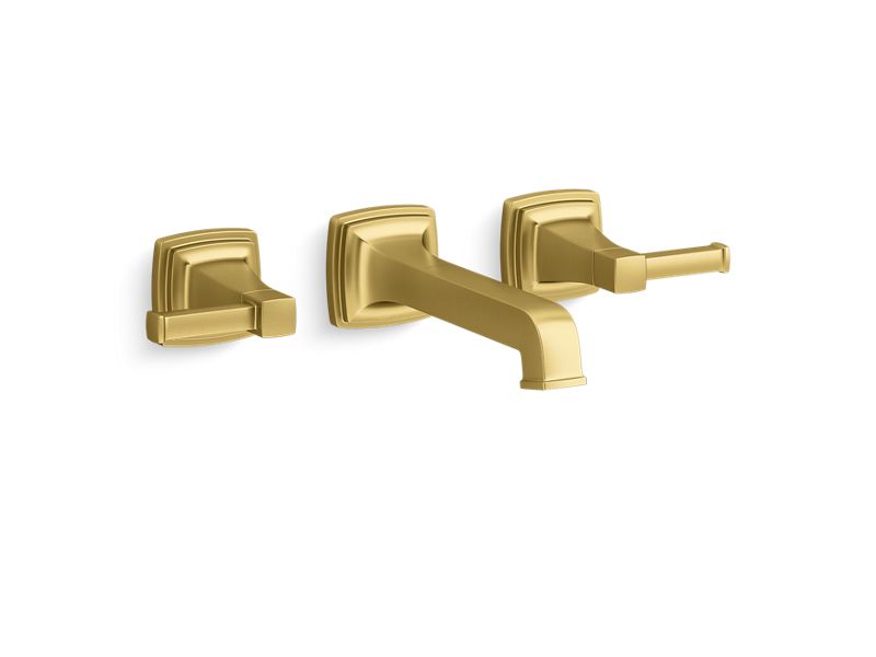 KOHLER T26432-4 Riff Wall-mount bathroom sink faucet trim, 1.2 gpm