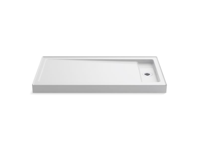 KOHLER 9166 Bellwether 60″ x 32″ single-threshold shower base with right offset drain