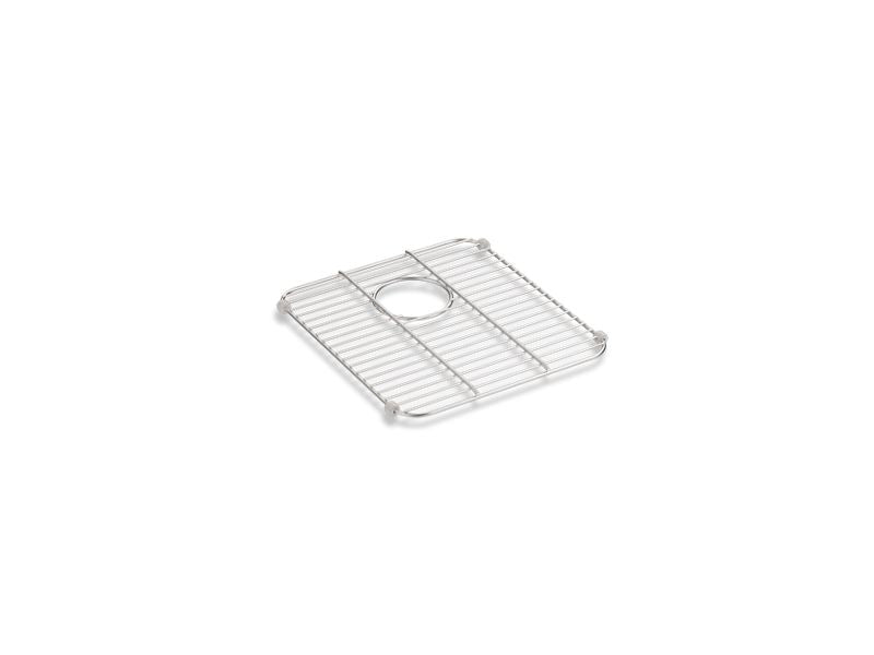 KOHLER K-8339 Iron/Tones Stainless steel sink rack, 14-1/4″ x 12-13/16″ for Iron/Tones Smart Divide kitchen sink