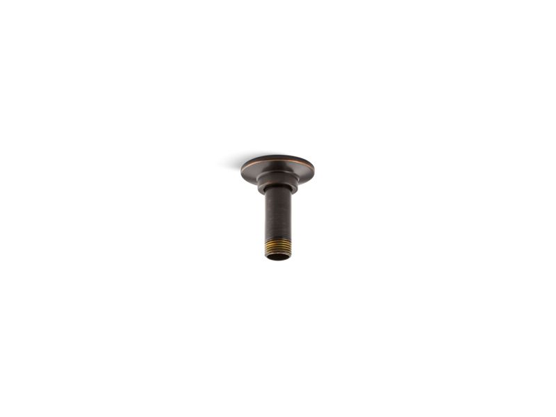 KOHLER 7396 3″ ceiling-mount single-function rainhead arm and flange