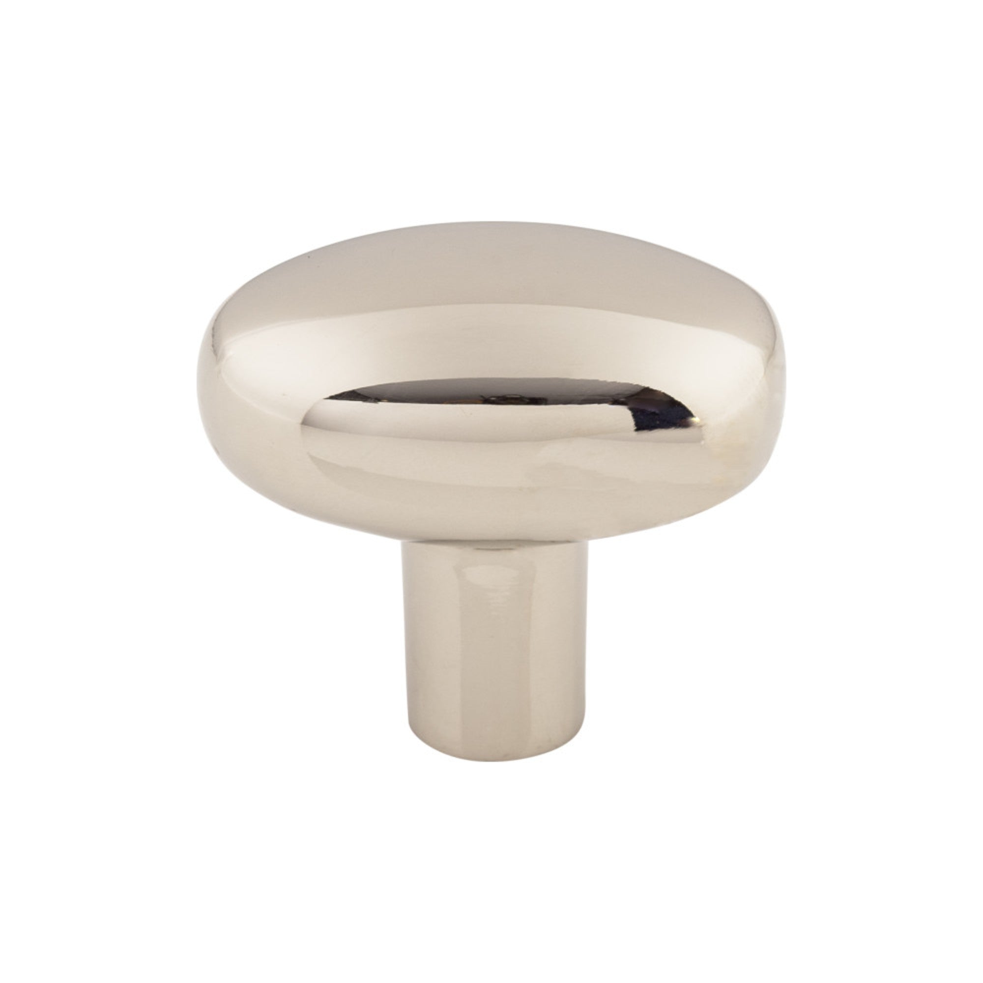 TOP KNOBS M2073 Aspen II Small Potato 1 9/16″ Length Oval Knob – Polished Nickel