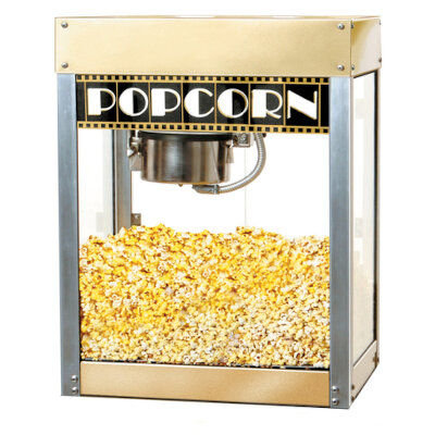 Winco 11068 – Popcorn Machine, electric, countertop, 6 oz. kettle, cinema style décor