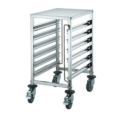 Winco SRK-12 – Food Pan Rack, mobile, under-counter, 15″L x 21″W x 31″H, 12-tier