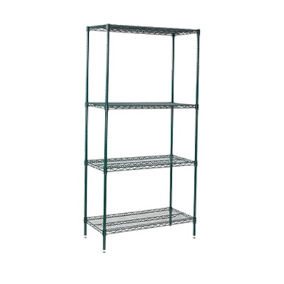 Winco VEXS-2448 – Wire Shelving Set, 24″ x 48″ x 72″, 4 tiers, epoxy coated