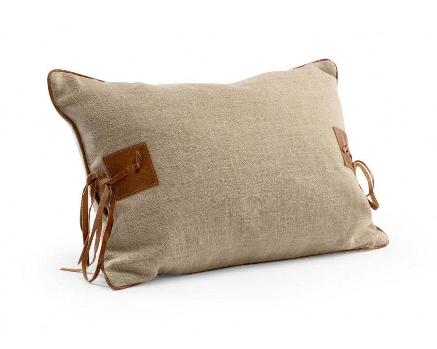 Wildwood – Buckaroo Pillow in Natural/Tan, Linen