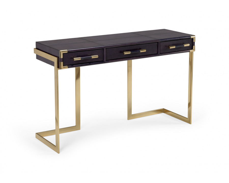 Whiteline Bruce Console in Midnight Blue