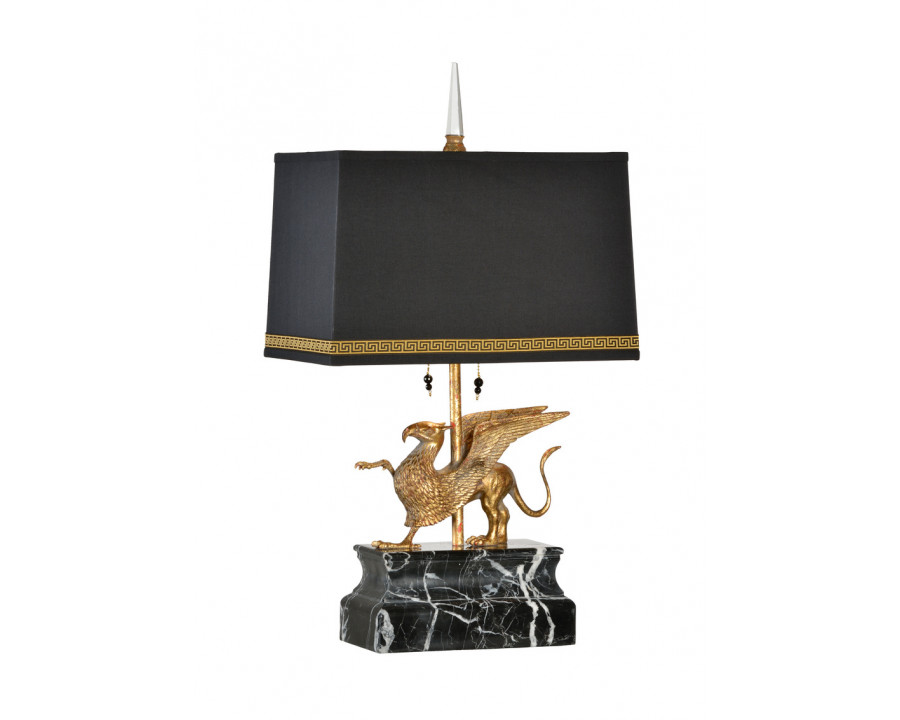 Wildwood – Acropolis Lamp in Gold Leaf, Composite