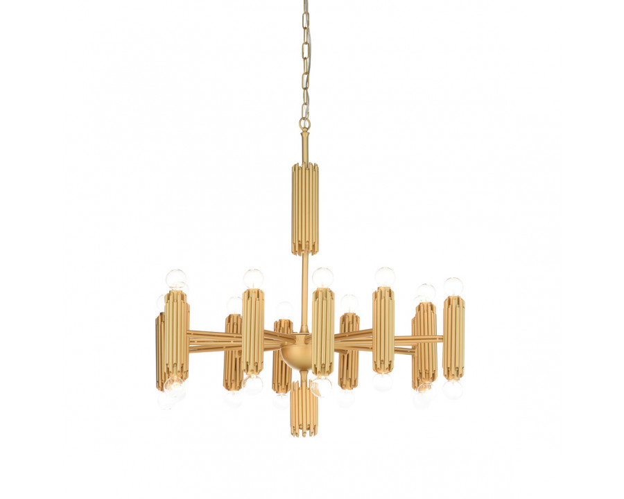 Wildwood – Baldwin Chandelier in Matte Gold, Iron