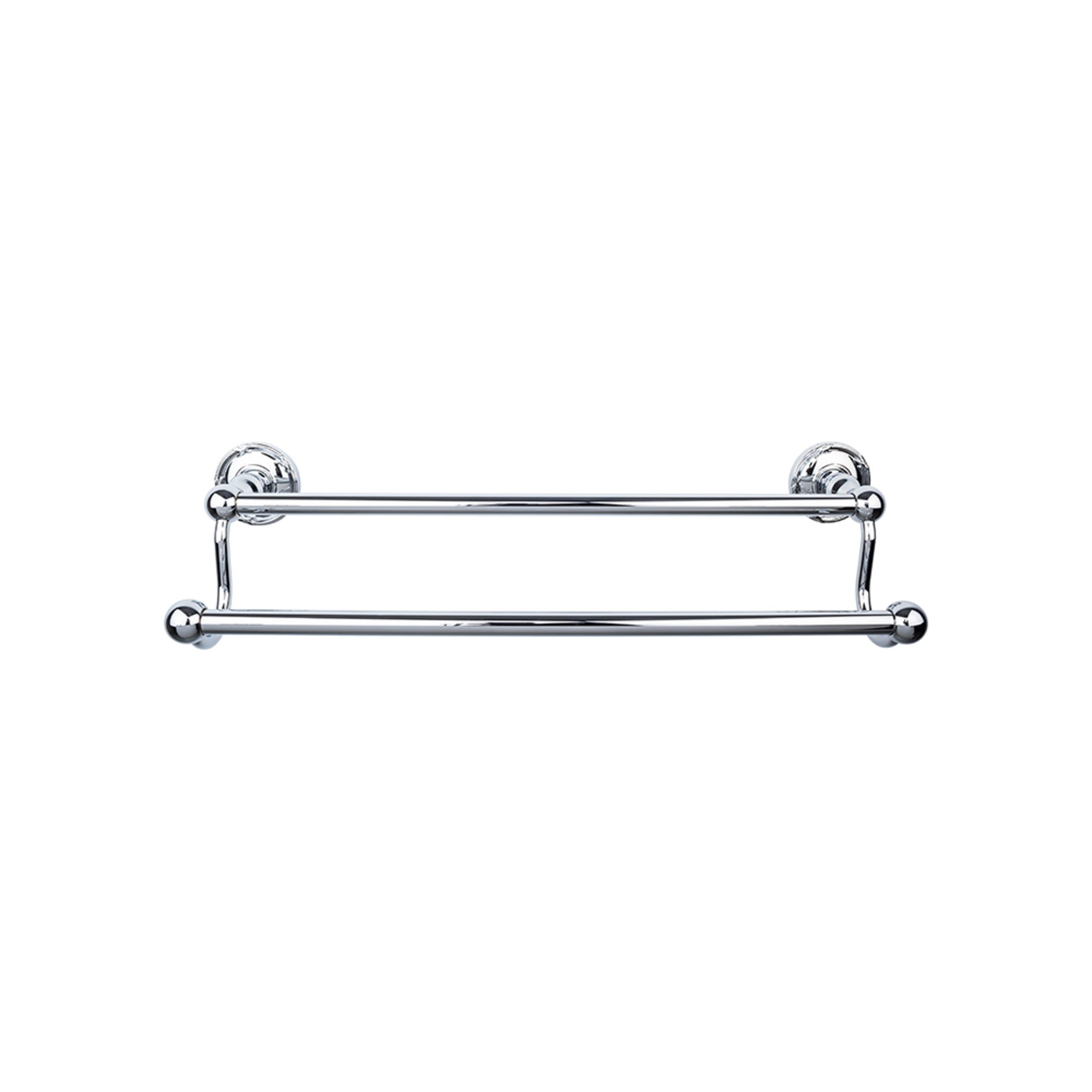 TOP KNOBS ED9PCE TOP BATH (R) Edwardian Bath Double 26 1/2″ Wall Mounted Towel Bar – Polished Chrome