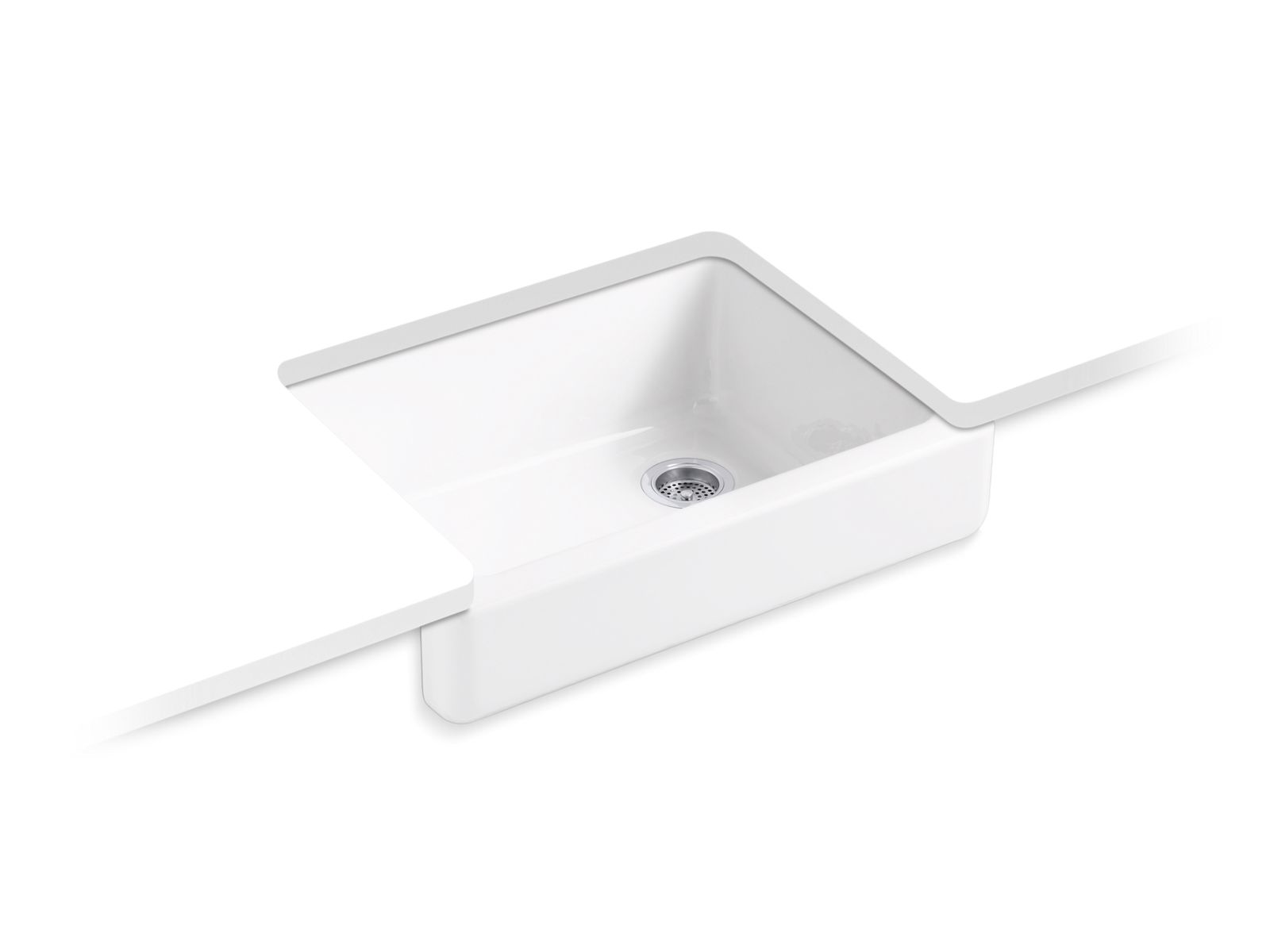 KOHLER K-6486 Whitehaven 29-1/2″ undermount single-bowl farmhouse kitchen sink